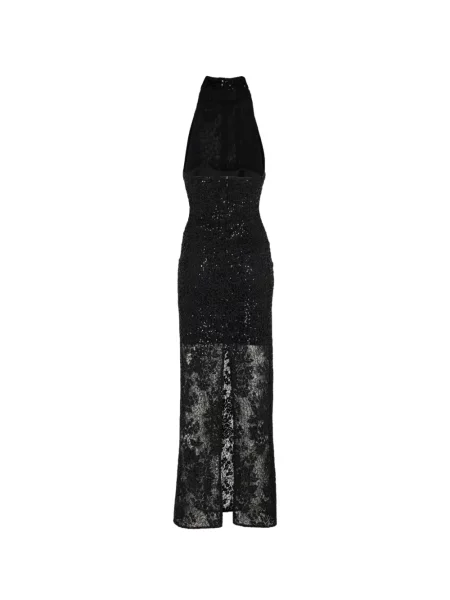 Rochie maxi Alice + Olivia cu paiete negru