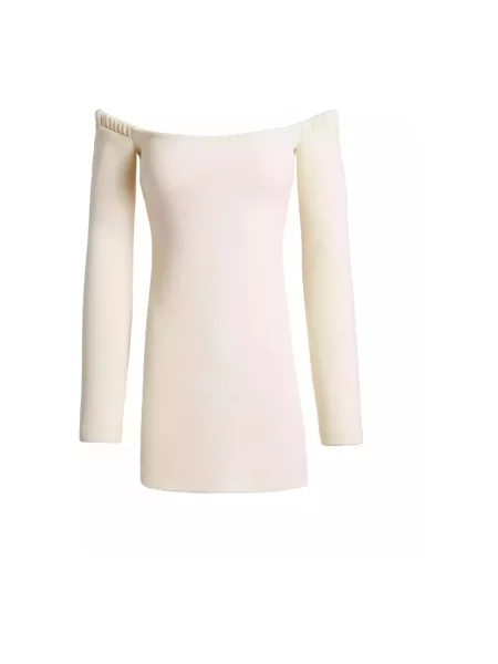 Mała mały sukienka mini Khaite wełniana biała