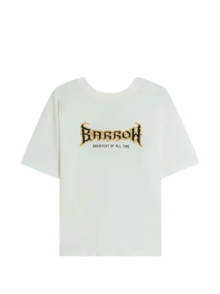 Графичен тениска Barrow с принт бяло
