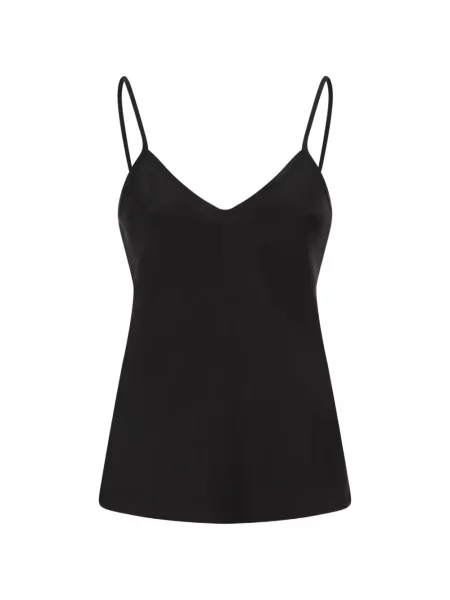 Top Max Mara fără mâneci cu decolteu în V negru