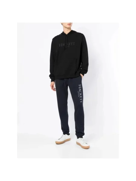 Bluza z kapturem Hackett z kapturem czarna