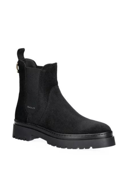 Botine chelsea Gant din piele de căprioară negru