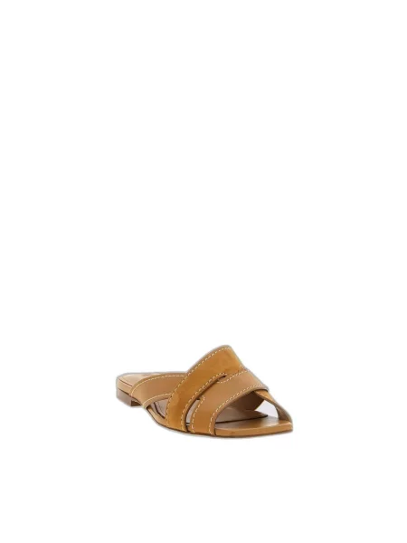 Klapki Tod's skórzane brązowe