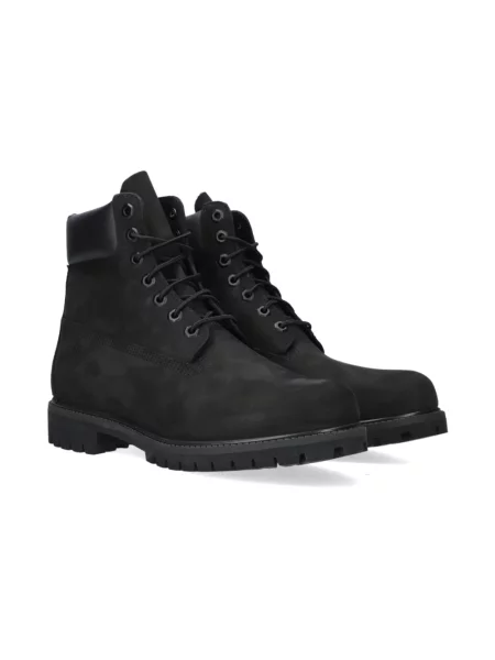 Botki Timberland sznurowane koronkowe wodoszczelne czarne