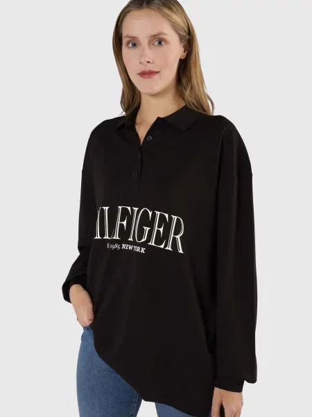 Поло Tommy Hilfiger чорне