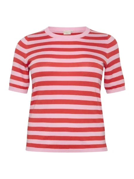 KAFFE CURVE Pulover Malia roz roșu