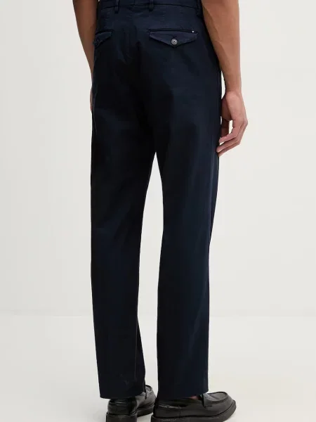 Tommy Hilfiger spodnie regularne z granatowe