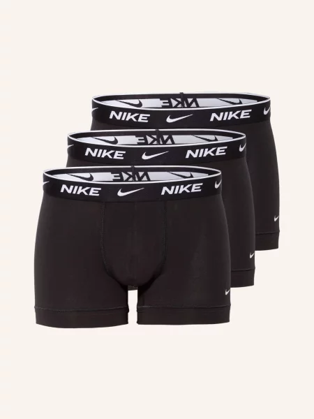 Nike Bokserki Everday Cotton Stretch 3 Szt. schwarz czarne