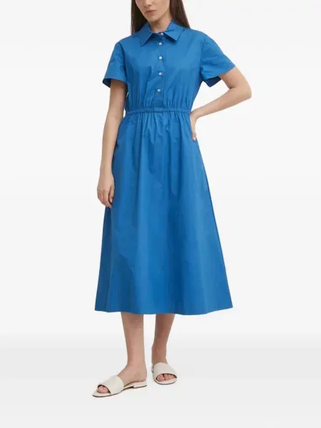 Gulerat rochie midi Benetton albastru