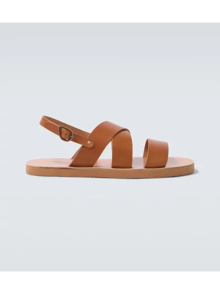 Sandale Ancient Greek Sandals din piele slingback maro