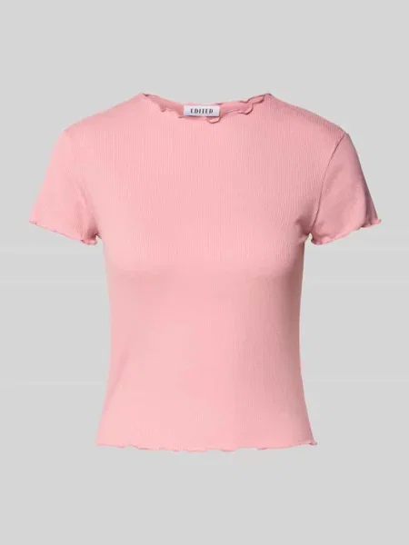 T-shirt z okrągłym dekoltem model ‘Randi’ Edited