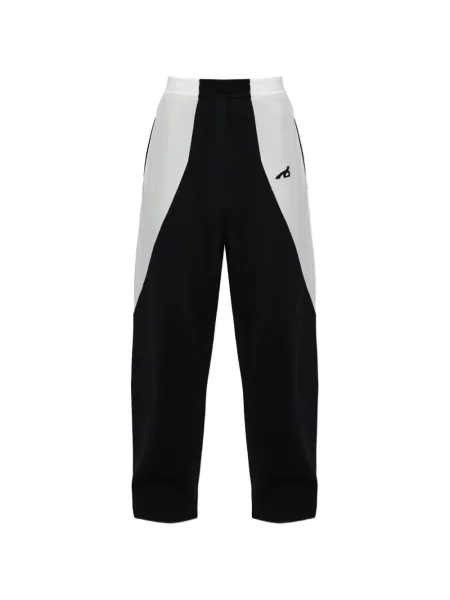 Pantaloni Balenciaga cu broderie alergare negru