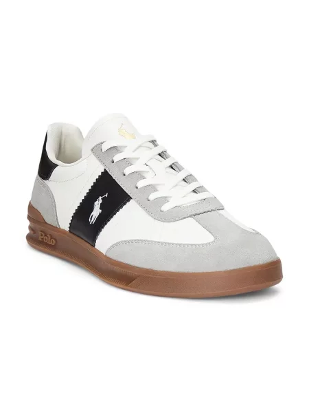Polo Ralph Lauren sneakersy skórzane Hrt Aera Pp biały