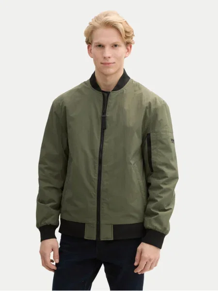 Tom Tailor Denim Geacă bomber verde