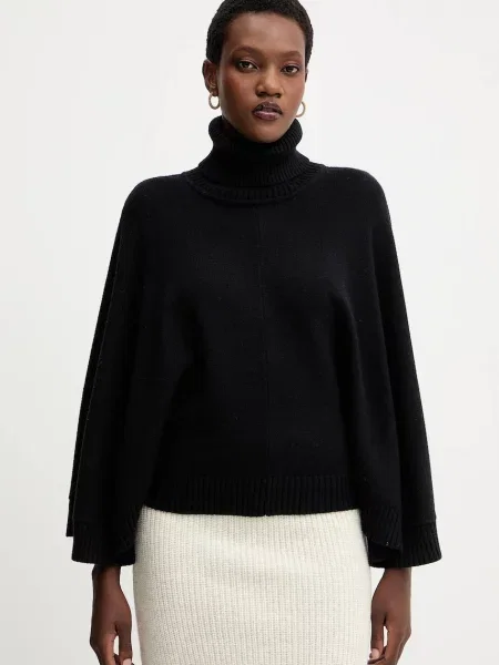 Twinset poncho negru