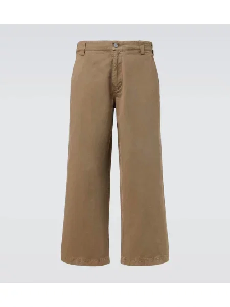 Džíny Erl s vysokým pasem hnědé