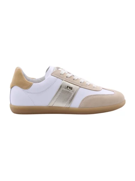 Sneakersy Nerogiardini skórzane beżowe