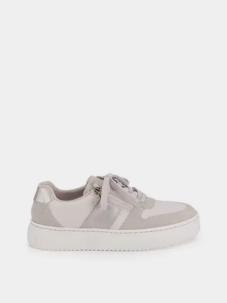 Кожаные кеды Rieker бежевые