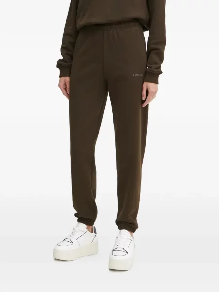 Pantaloni La Mania cu imagine alergare maro