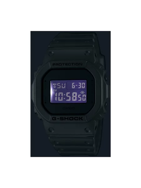 Lniany zegarek Casio szary