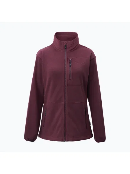Tricou de trekking pentru femei Pinewood Finnveden Fleece earth plum