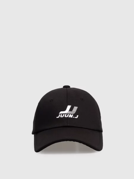 Кепка з контрастним логотипом Juun.j чорна