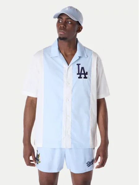 New Era Košulja LA Dodgers Stripe Revere bijela