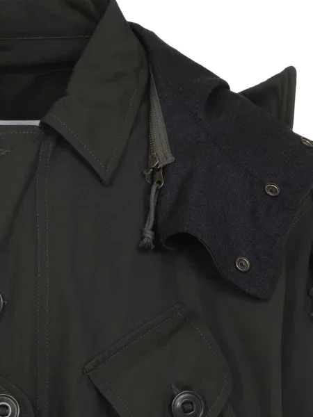 Geacă Maison Margiela cu glugă negru