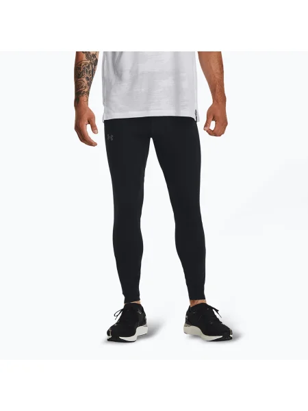 Pánske bežecké legíny Under Armour Qualifier Elite black/steel/reflective čierna