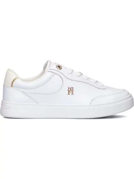 Buty Tommy Hilfiger Essential Chic Court czysty żółty 36 biały