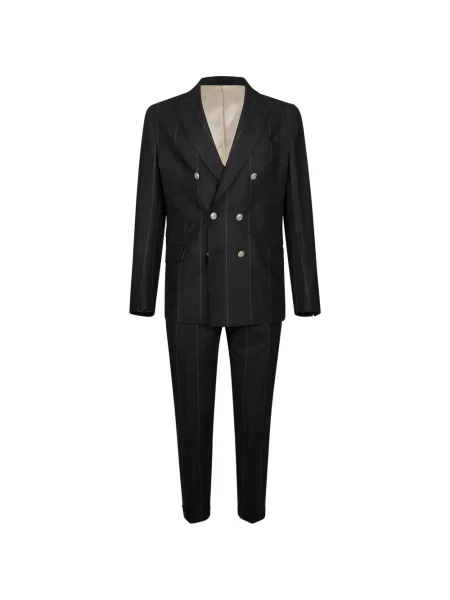 Costum Eleventy cu dungi de costum negru