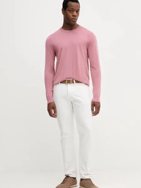 Tommy Hilfiger Volnen pulover roza