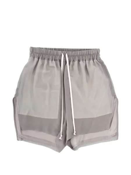 Talie șnur de strângere pantaloni scurți Rick Owens gri