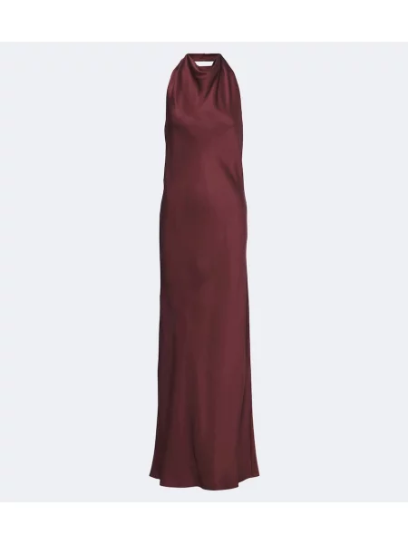 Rochie Brunello Cucinelli din satin cu gât halter