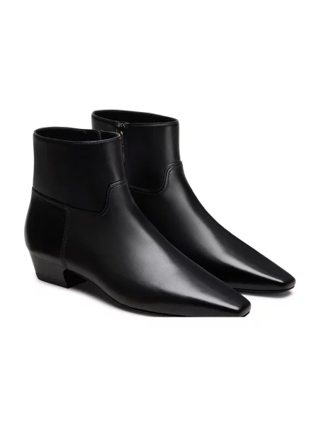 Botki Stuart Weitzman skórzane czarne