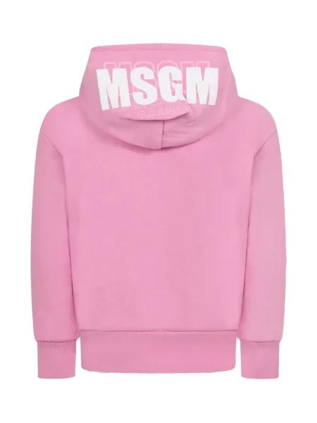 Bluza z kapturem dziecięca Msgm różowa