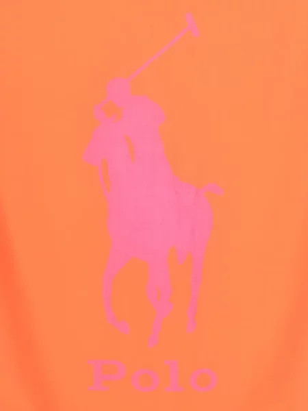 Топ Polo Ralph Lauren с волани с V-образно деколте с връзки бяло