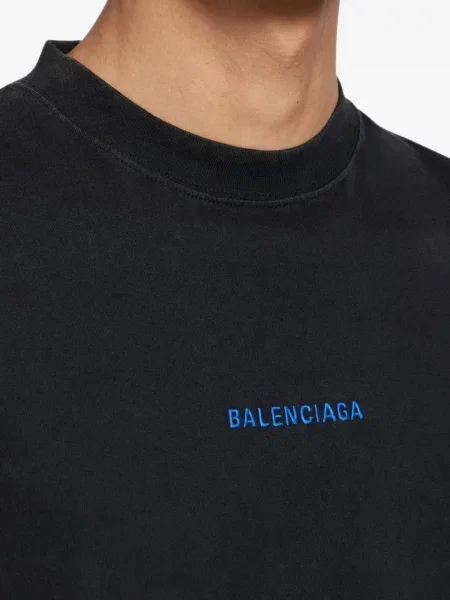 Lung tricou Balenciaga negru