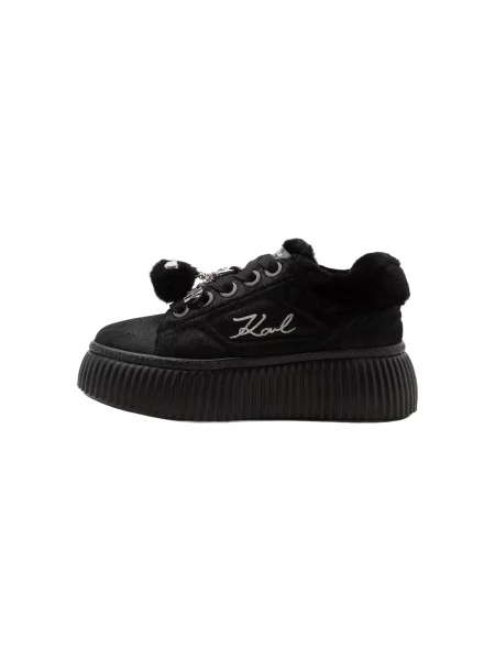 Sneakerși Karl Lagerfeld din piele negru