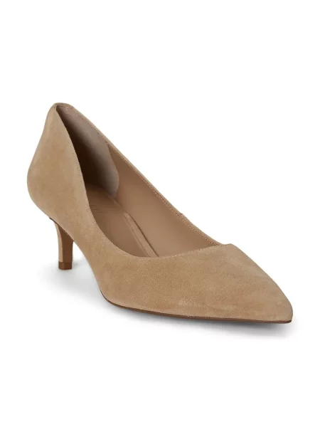 Pantofi cu toc Lauren Ralph Lauren din piele bej