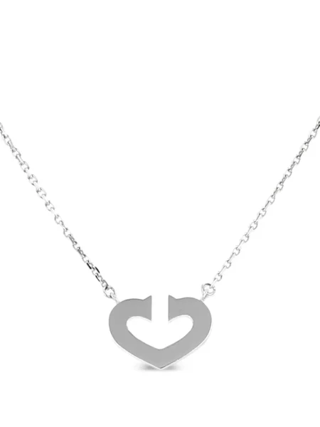 Colier Cartier cu motiv cu inimi alb