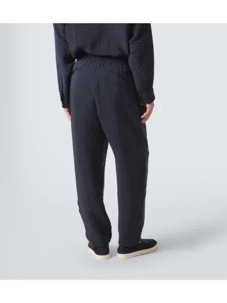 Pantaloni Giorgio Armani albastru