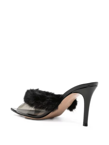 Sandale Gianvito Rossi cu pene negru