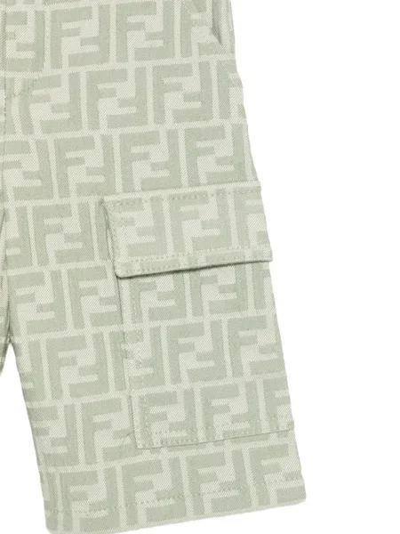 Dětské kraťasy Fendi zelené