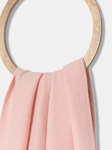 Шарф з шерстю Answear.LAB однотонна рожевий