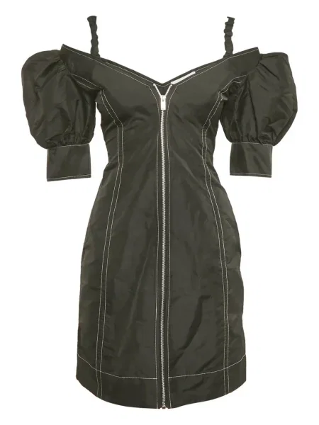 Rochie Ganni din crep de costum negru