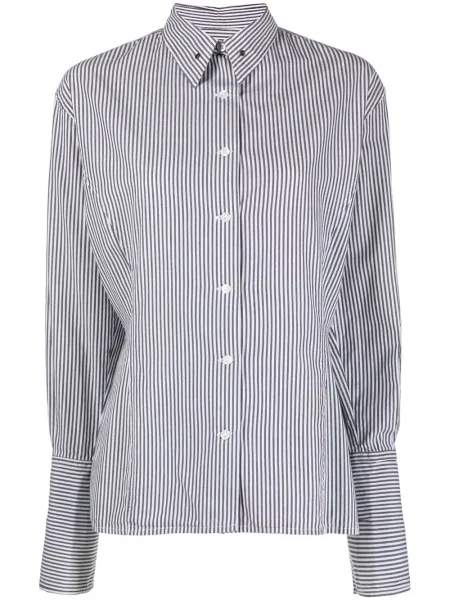 Pruhovaná košile Jean Paul Gaultier Pre-owned s potiskem bílá