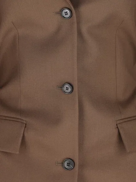 Sacou Loewe drapate maro