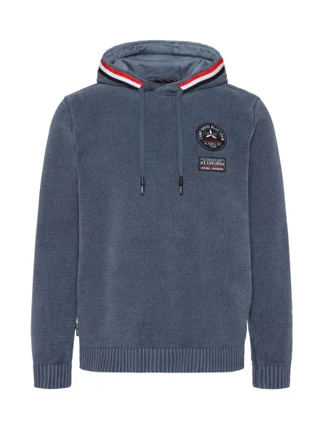 CAMP DAVID Pulover Alaska Ice Tour safir / roși aprins / negru alb