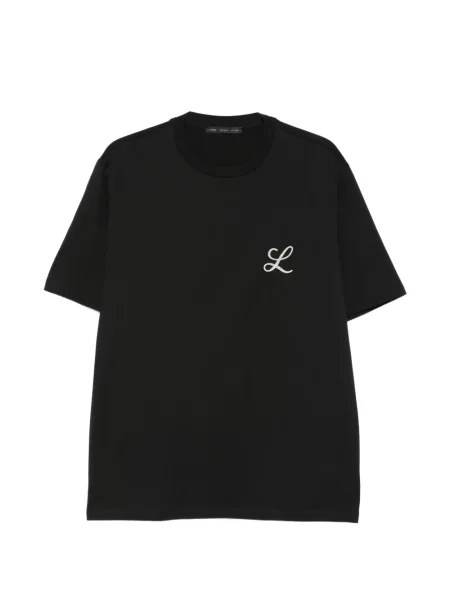 Тениска Low Brand бродирана черно